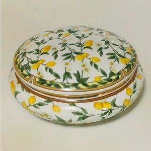 Lemon candy dish, trinket box, bowl with lid